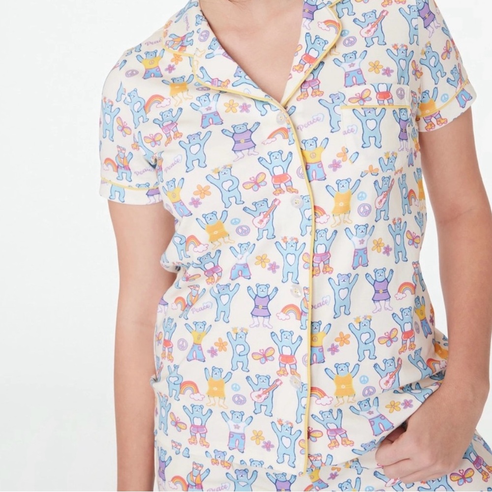 NWT Roller Rabbit Summer Of Love Polo Pajamas